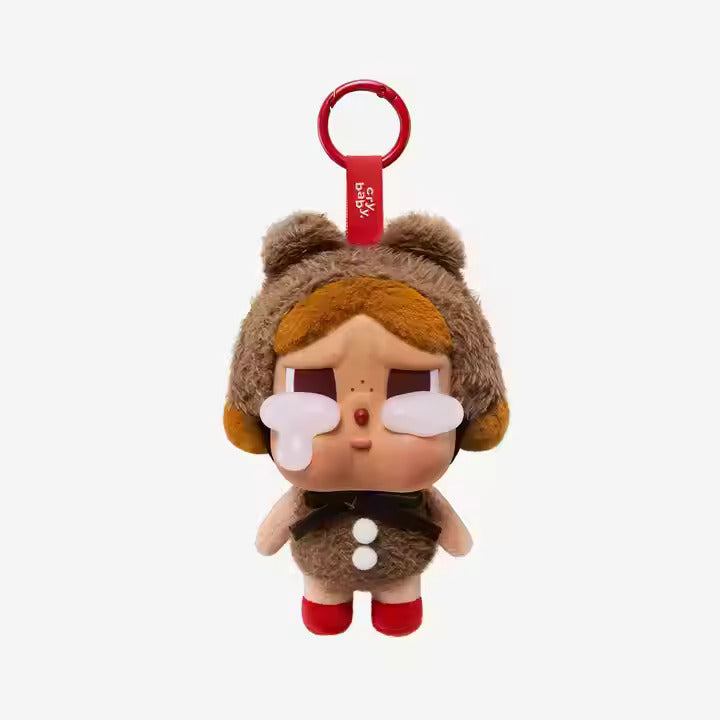 Popmart's Trending Cute CRYBABY Crying Again Series Blind Box Labubu Doll Keychain