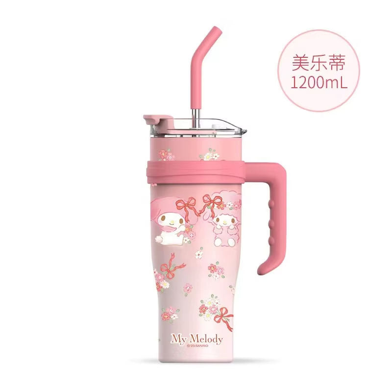 Kuromi 40oz Cartoon Tumbler – Stainless Steel Thermos Cup