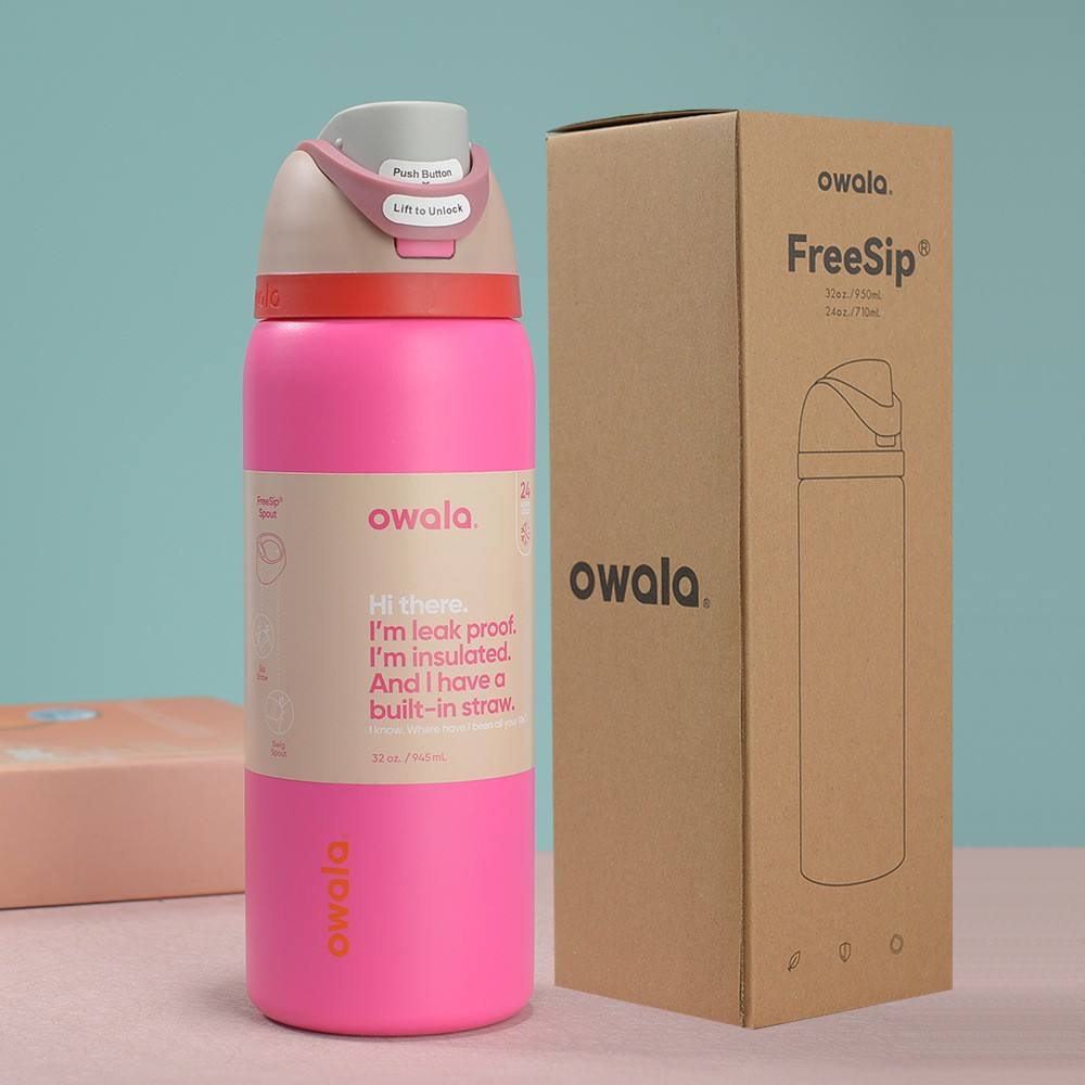 Owala 24oz Stainless Steel Sports Bottle – Vacuum Insulated