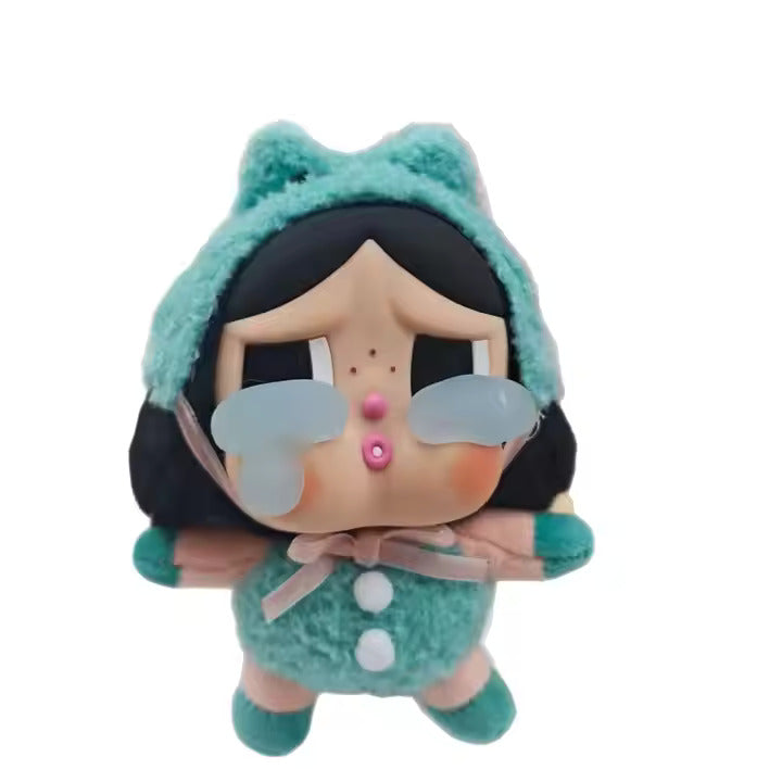 Popmart's Trending Cute CRYBABY Crying Again Series Blind Box Labubu Doll Keychain