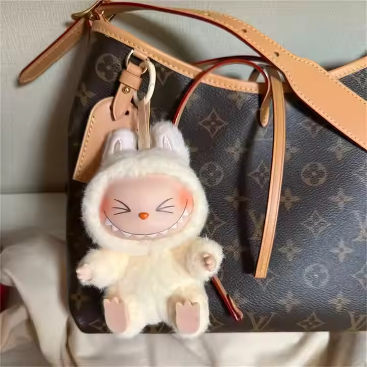 Popmart's Trending Cute Have a Seat Blind Box Labubu Doll Keychain