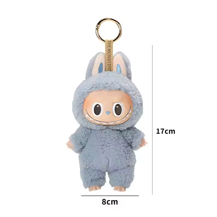 Popmart's Trending Cute Macaron Blind Box Labubu Doll Keychain