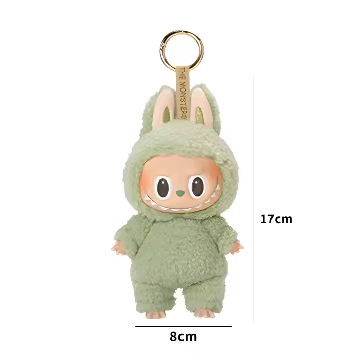 Popmart's Trending Cute Macaron Blind Box Labubu Doll Keychain