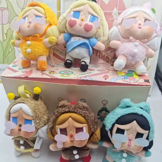 Popmart's Trending Cute CRYBABY Crying Again Series Blind Box Labubu Doll Keychain