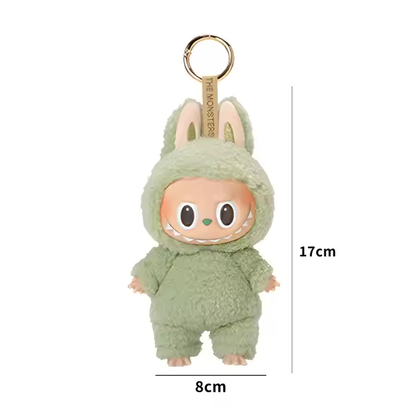 Popmart's Trending Cute Macaron Blind Box Labubu Doll Keychain