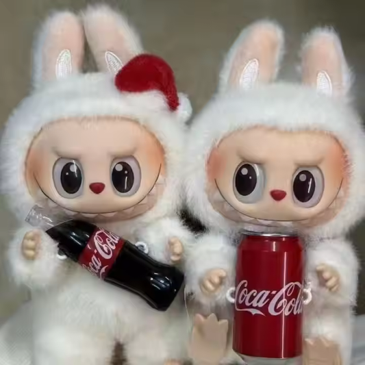 Popmart's Trending Cute Coca Cola Blind Box Labubu Doll Keychain